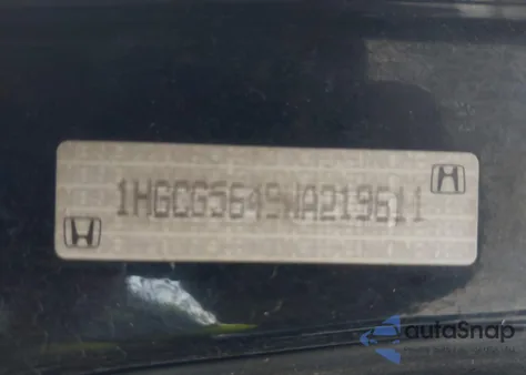 1998 Honda Accord Lx from USA, damaged, VIN 1HGCG5649WA219611